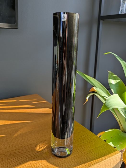 Vintage czarny wazon tuba Graal Germany