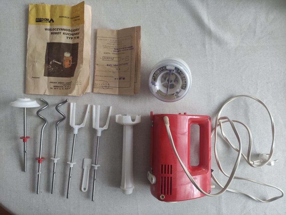 Robot kuchenny, mikser PREDOM Typ 71M z młynkiem do kawy, PRL