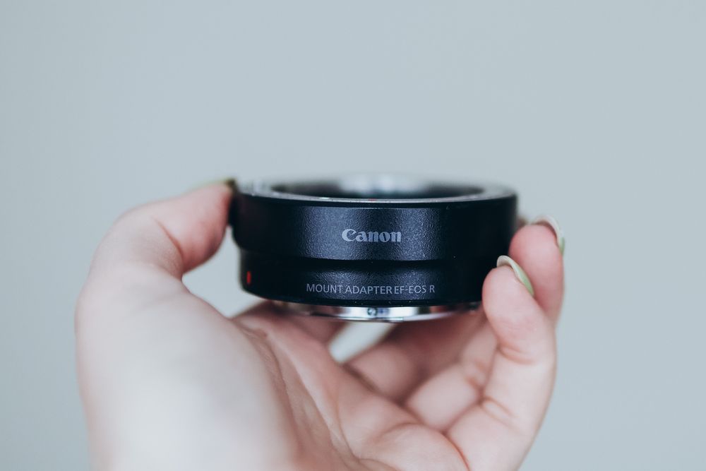 Canon EOS R + Canon 50 mm 1,4 + adapter EF -EOS R