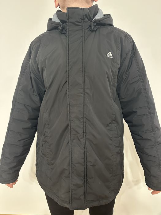 męska, czarna kurtka Adidas