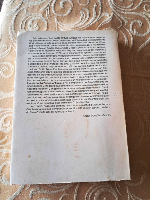 FRANCISCO DE HOLANDA - Da Pintura Antiga (Ed. Crítica INCM, 1984)