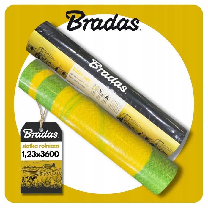 Siatka Rolnicza Do Belowania Słomy Siana 1,23 X 2000 m BALER NET MOCNA