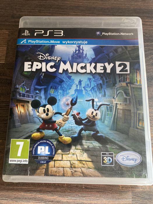 PlayStation Ps 3 Move Disney Pixar Merida Waleczna PL Epic Mickey 2 PL