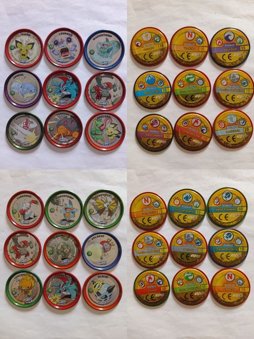 Tazos Pokémon Metálicos Originais