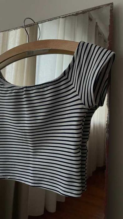 T-shirt às riscas - Pull & Bear