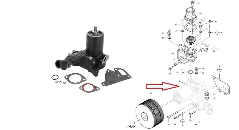 Pompa Wody OEM AGCO Massey Ferguson