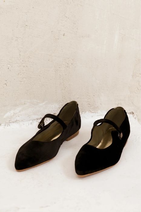 Sapatos Dana Black Velvet Ganzitos T.39 - NOVO