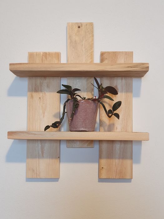 Półka ścienna drewniana, półka z drewna