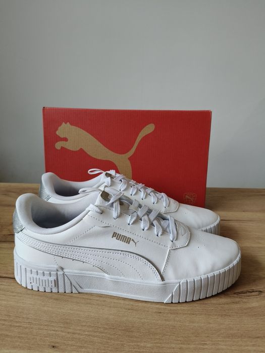 Białe sneakersy Puma Eu 42