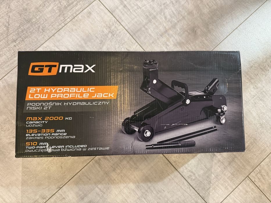Nowy podnosnik samochodowy GT max zaba lewarek 2t