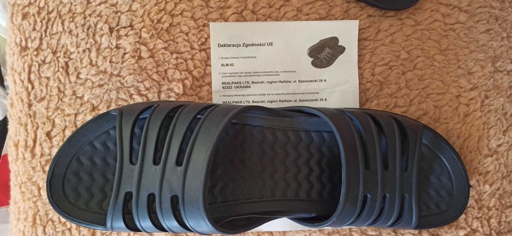 Klapki basenowo/ogrodowe - roz. 45 NOWE