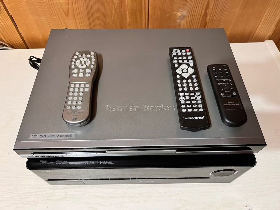 Harman Kardon AVR 171 + DVD 31 + komplet głośników 5.0 - kino domowe