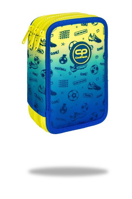 Piórnik 3-Komorowy Z Wyposażeniem  Coolpack Jumper 3 Football Patio Nowa Nieużywana