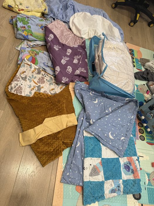 Текстиль для новонароджених, кавдри, постіль, разом або окремо