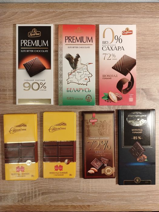 Oryginalna Czekolada Białoruska - Spartak i Kommunarka (200g i 100g)