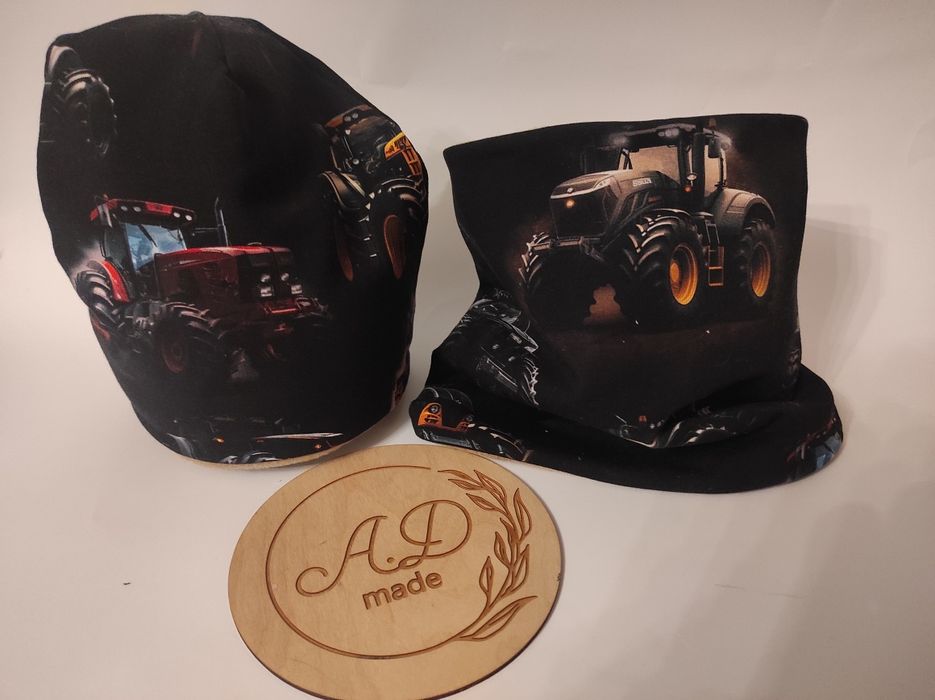 Czapka komin Bawełniany traktory