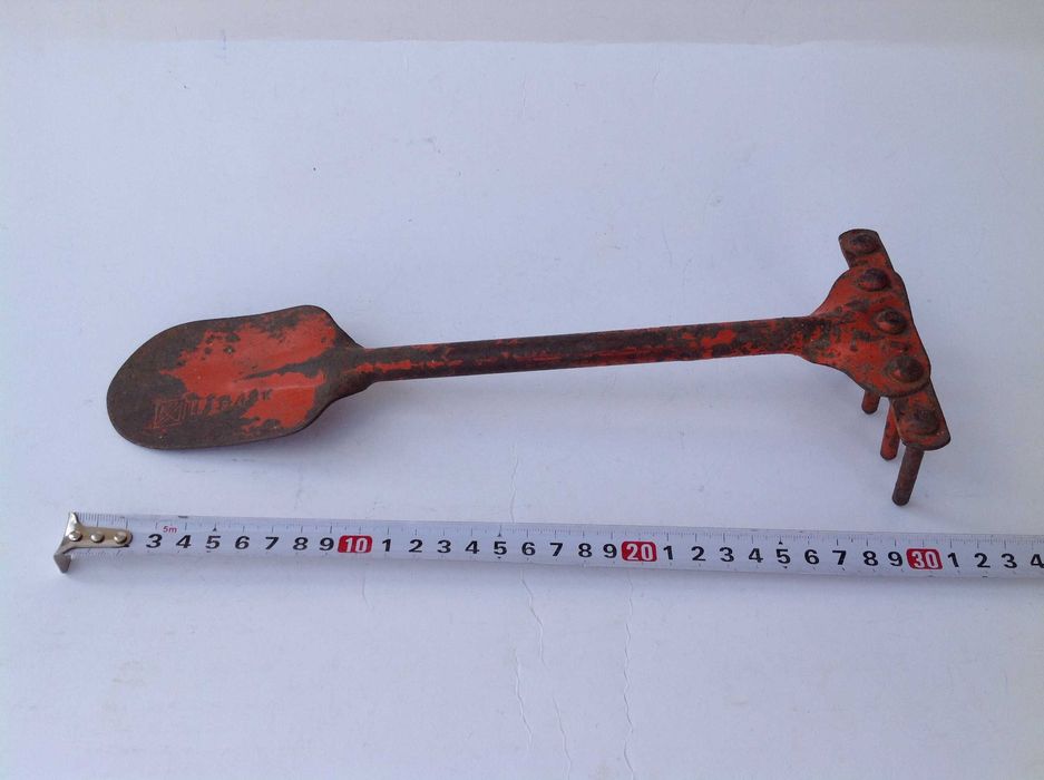 Лопатка + грабли 2 в 1 садовые винтаж ретро СССР лопата грабельки сад