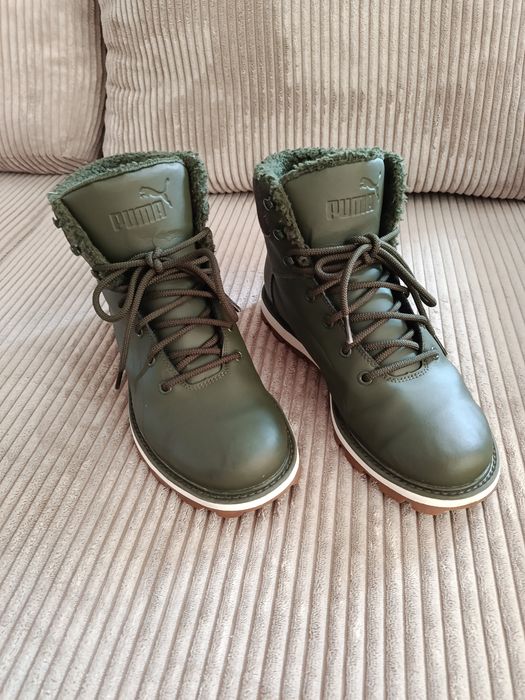 Puma Desierto buty zimowe unisex traperzy oliwkowe