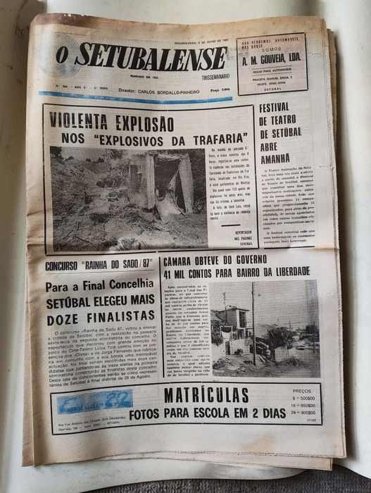 12 Jornais "O Setubalense" – Ano 1987