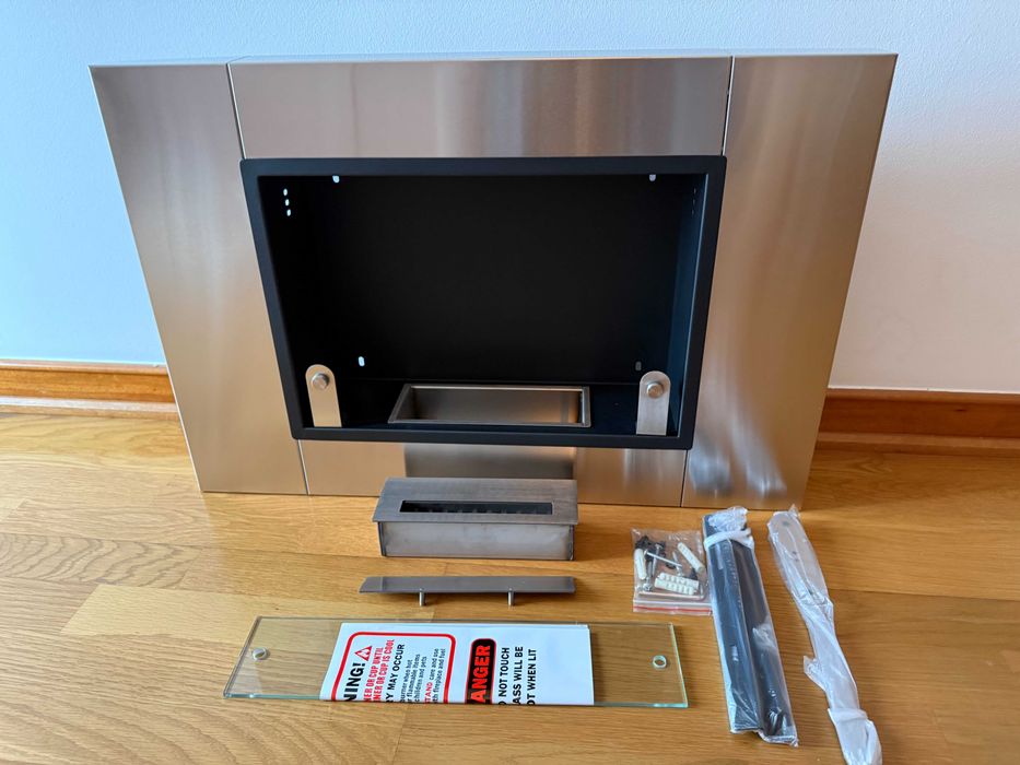 Lareira de parede 80cm de bioetanol