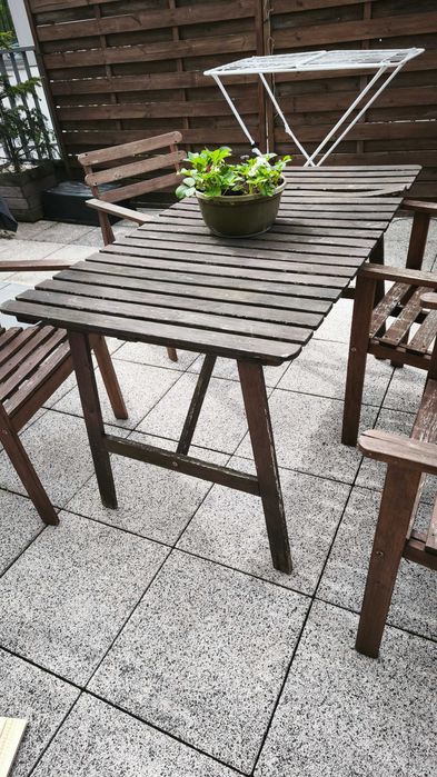Stół ogrodowy drewniany Ikea Askholmen