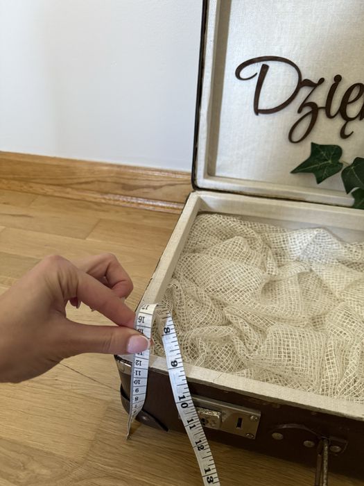 Walizka na koperty walizka ślubna vintage boho dziękujemy