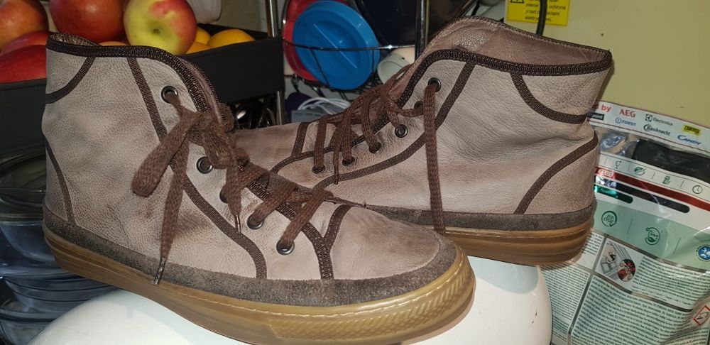 Trampki Włoskie GIDIGIO całe skóra naturalna r 40.st idealny.
