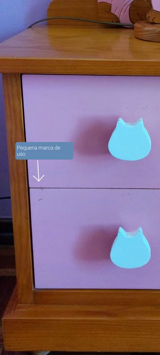 Quarto completo de menina de pinho maciço em excelentes condições