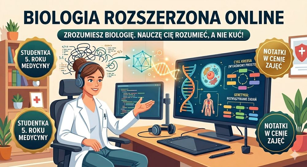 Biologia Rozszerzona bez stresu! | Student 5. roku Lekarskiego | Onlin
