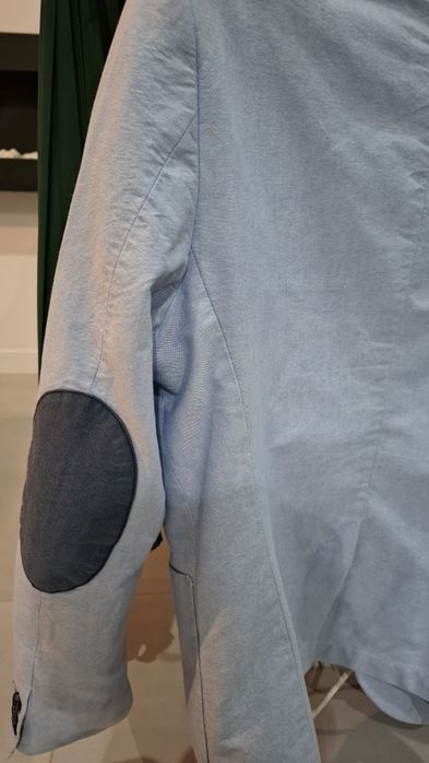 Jasnoszara marynarka męska, śweny stan, rozmiar M