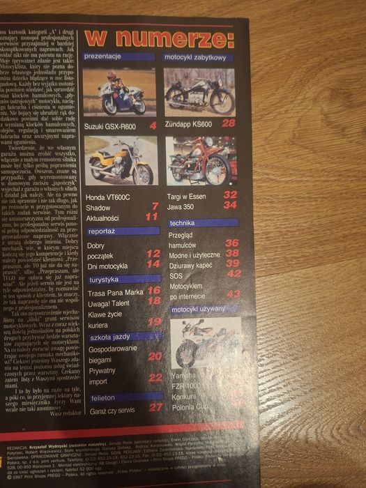 Swiat motocykli 2 numery 5/97 i 6/97