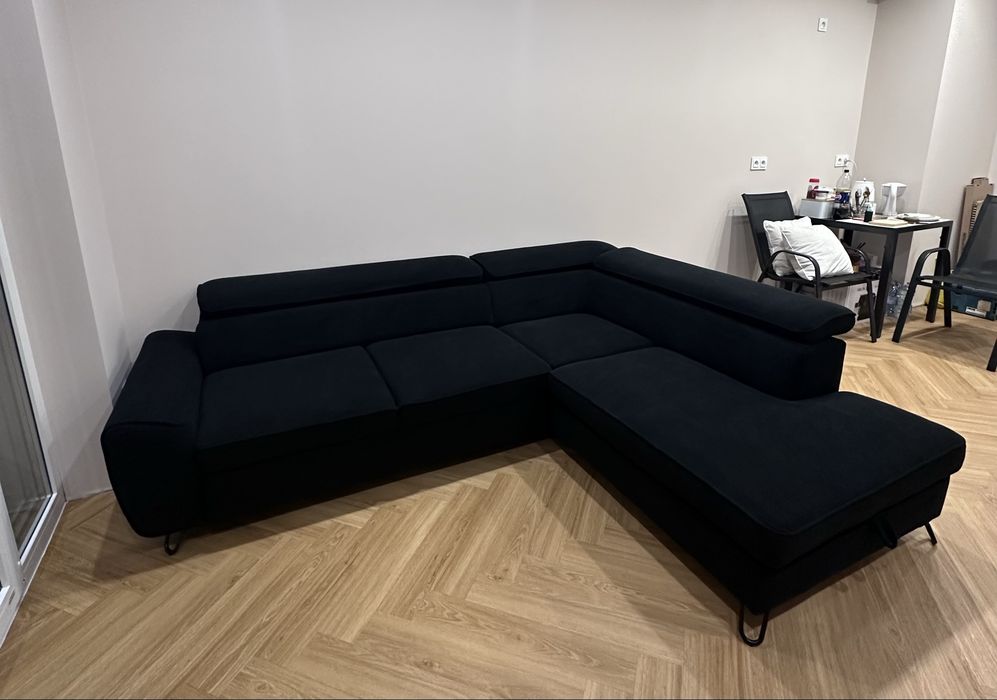 Narożnik Agata Meble Czarny