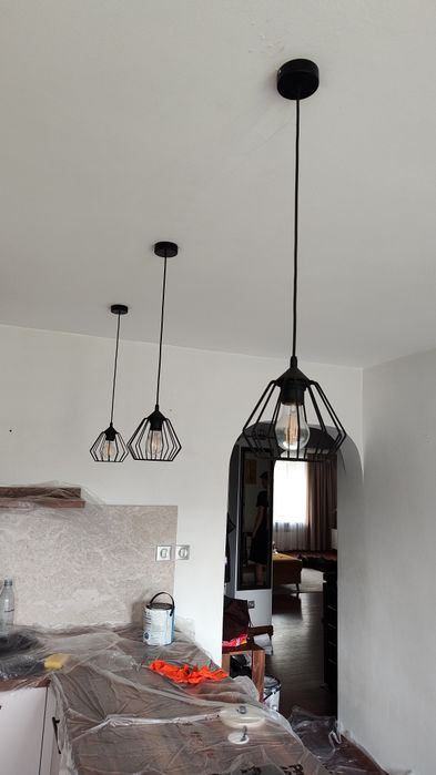 Lampy loftowe  wiszące 3 szt