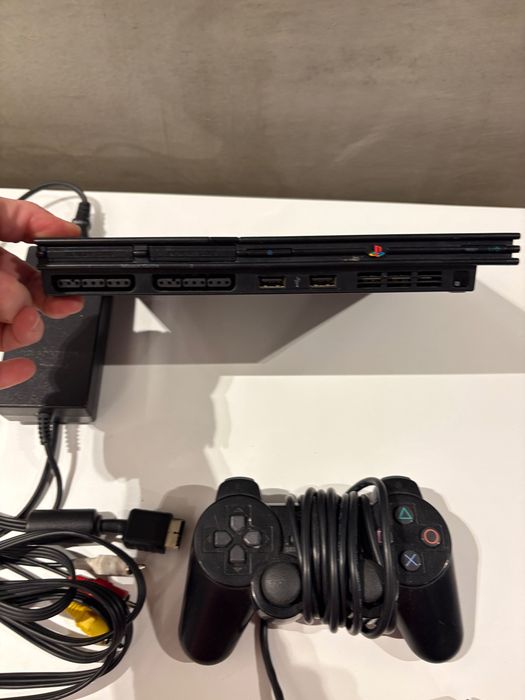 Używana Konsole Sony PlayStation 2 (PS2) Czarna