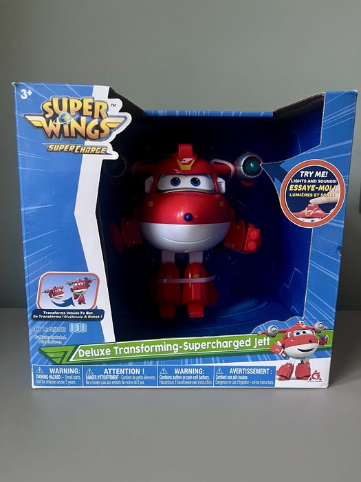 Super Wings Deluxe Jett Джетт свет звук Супер крила крылья великий 15