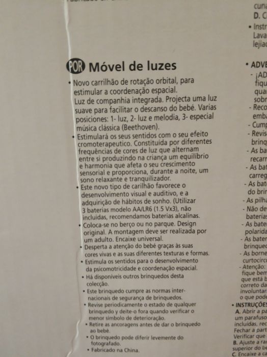 Mobil com luzes com pouco uso