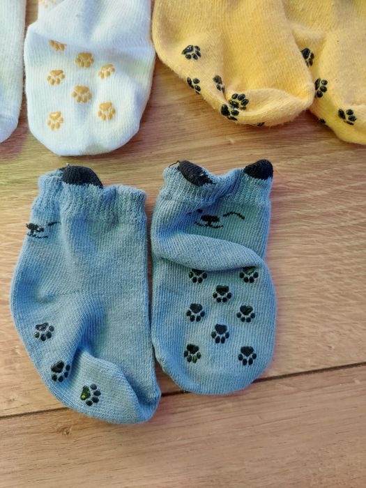 3x skarpetki niemowlęce ze ściągaczami