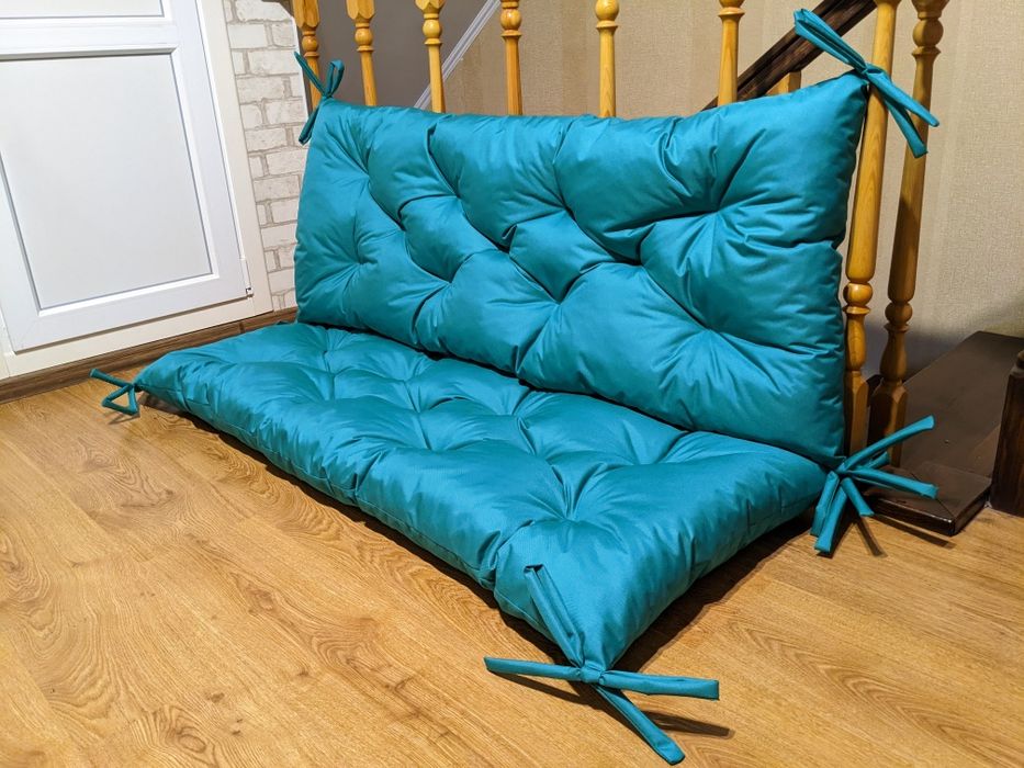 ‼️ВЛАСНЕ ВИРОБНИЦТВО – М’які подушки на піддон | лавку | гойдалку | садові меблі | крісло-качалку | лежак | шезлонг | диван | для меблів з ротангу