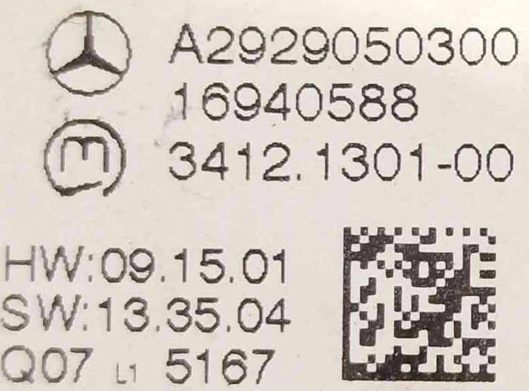 Conjunto de Botões 16940588 - MERCEDES-BENZ GLE Coupe