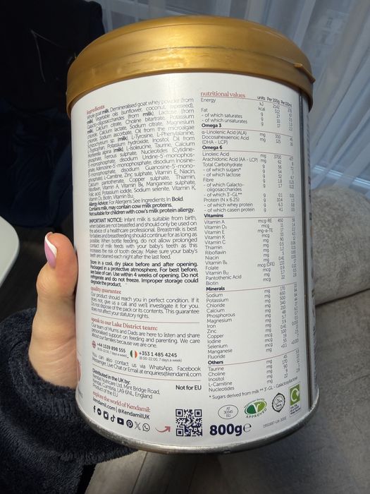 Kendamil Goat first infant milk 1