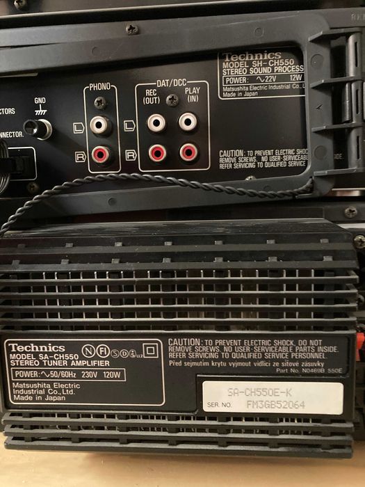 Aparelhagem Technics Série CH550 original e completa
