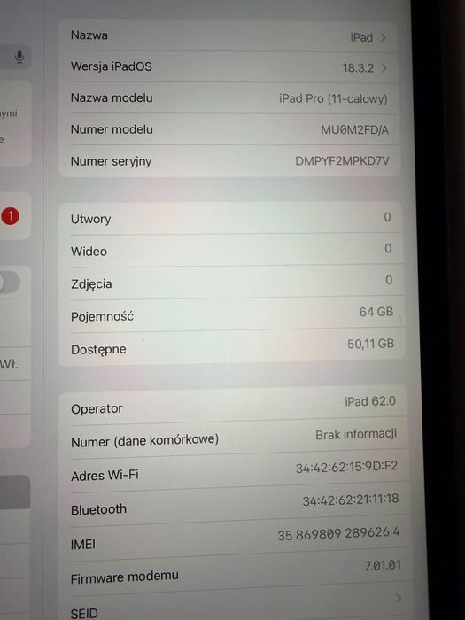 tablet Apple iPad Pro 11   1 generacji. Cellular
