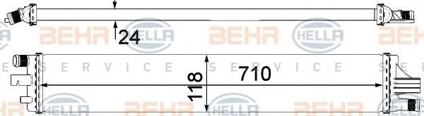 радіатор egr renault master3 opel movano b 2.3 cdti 10->710*120mm(пл.
