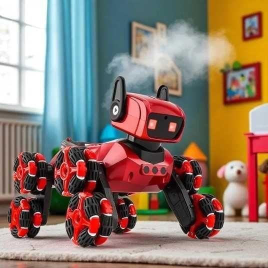 Восьмиколёсный робот собака  интерактивная игрушка  пульт управления