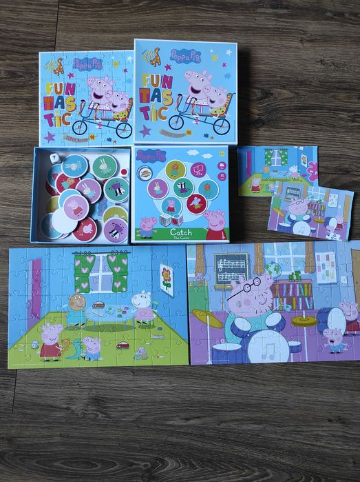 Zestaw puzzle i gra świnka Peppa