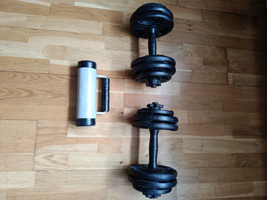 Hantle, kettlebell , gryfy, obciążenie 33 kg, hantla