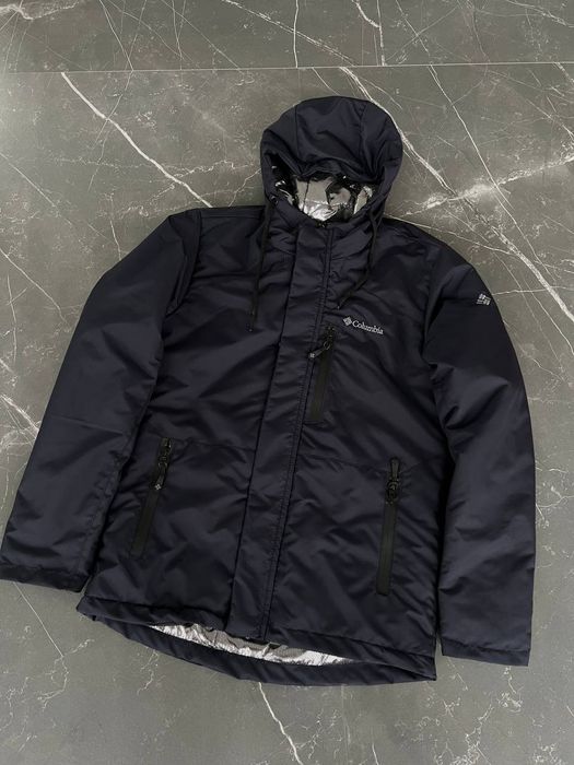 Тёплая мужская зимняя куртка Колумбия синяя