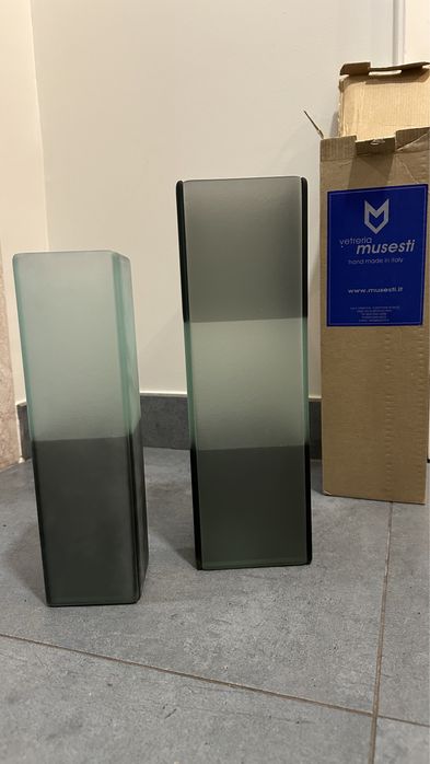 Conjunto de 2jarras vidro italiano