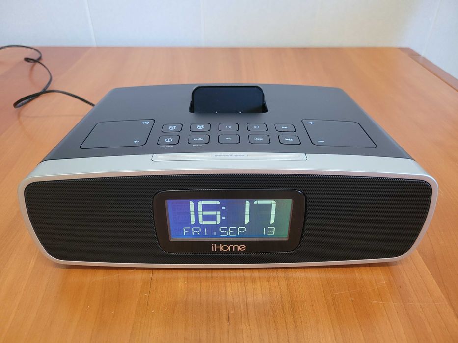 ihome rádio relógio despertador com dock ipod/iphone