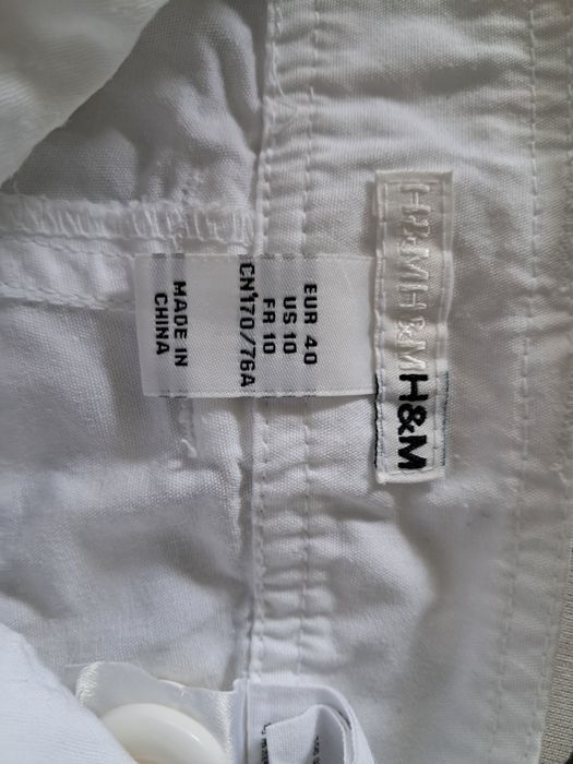 Spodenki białe H&M rozm 40
